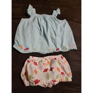 Gymboree layette line sweeter than candy 2 piece outfit set 6 12 months